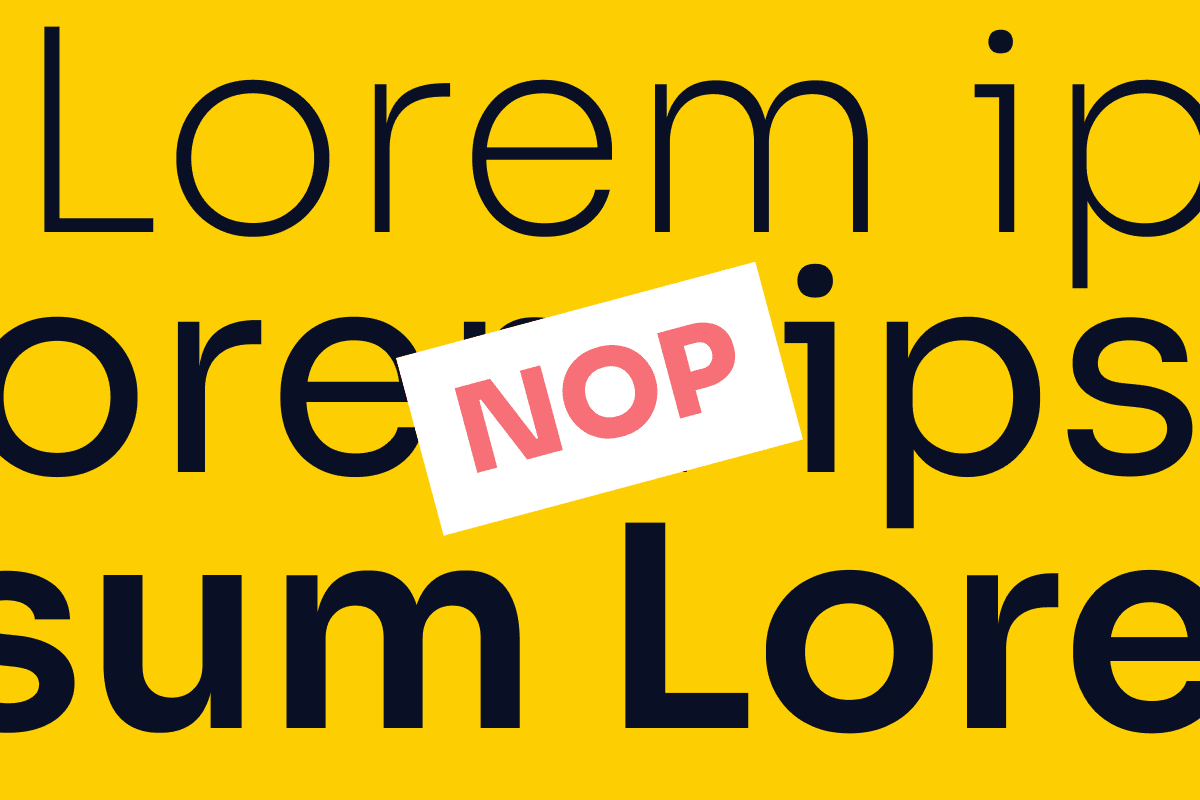 Lorem ipsum dolor sit amet direm? No nel mondo UX, grazie!
