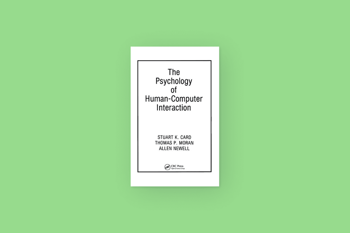 The Psychology of Human-Computer Interaction · La Nascita di un Concetto