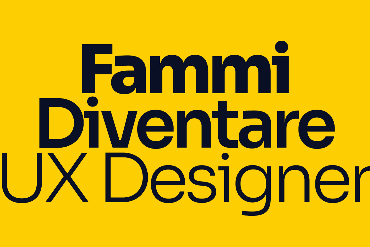 Corso / master UX Designer valido con possibilità di fare stage, che non sia fine a se stesso!